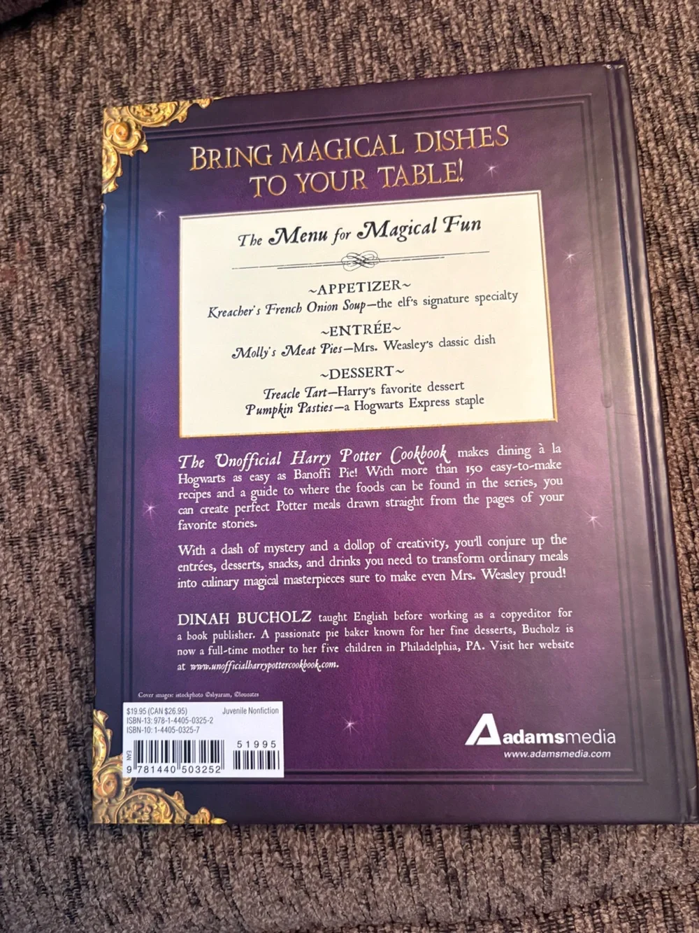 Unoffficial Harry Potter Pottery Cookbook - Purple Edition